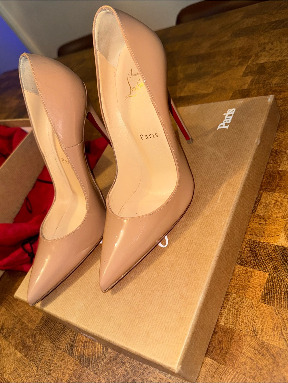 Christian Louboutin So Kate 120
Pumps Patent Nude Size 36.5 Red Bottoms